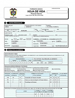CLAUDIA PATRICIA ORTIZ MORENO   LICENCIADA CIENCIAS SOCIALES - TECNOLOGA EN SISTEMA S