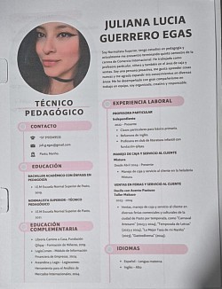 JULIANA LUCIA GUERREROEGAS  NORMALISTA SUPERIOR TECNICA PEDAGOGICA