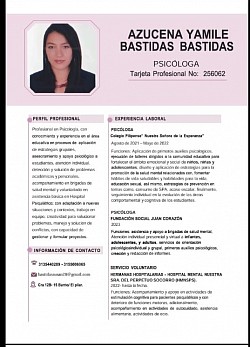 AZUCENA BASTIDAS PSICOLOGA GRUPO RAPSI